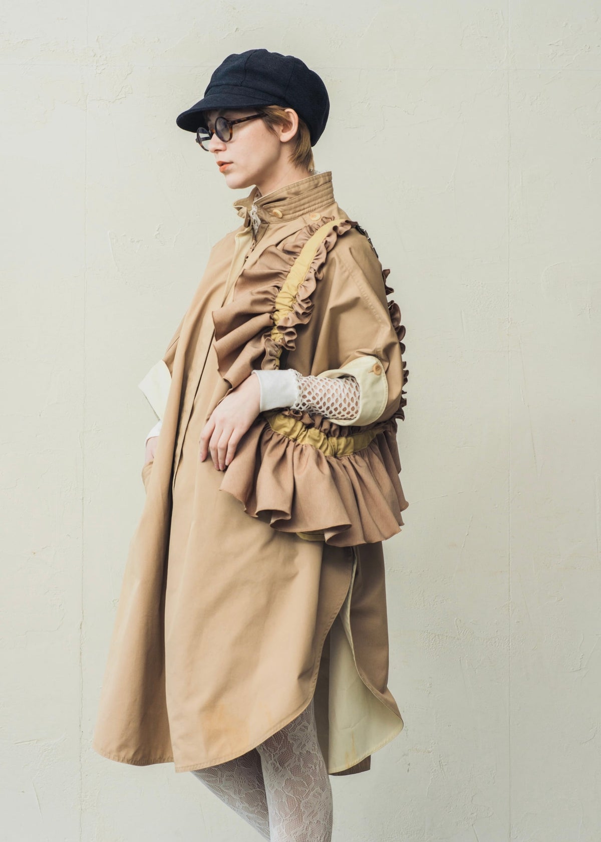 DŌRA | Versatile Ruffled Bag - SAND