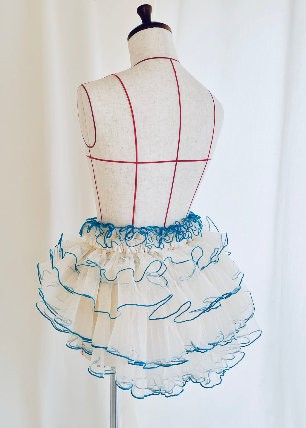 DŌRA TIÉRE | Ruffled Hidden Bag - BLUE LAGOON