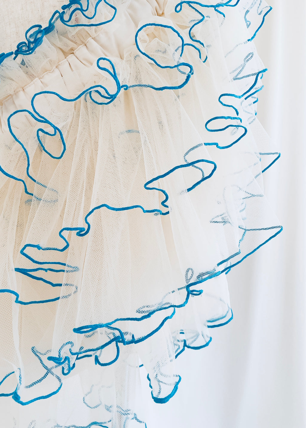 DŌRA TIÉRE | Ruffled Hidden Bag - BLUE LAGOON