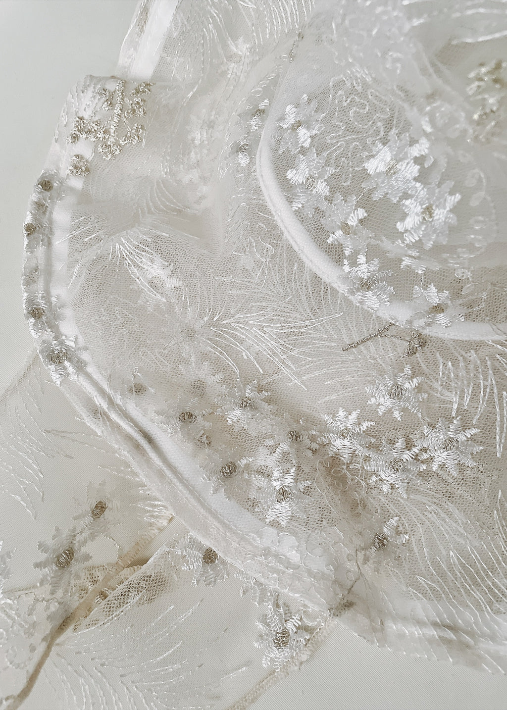 Astera White | Embroidered Lace Veil Hat