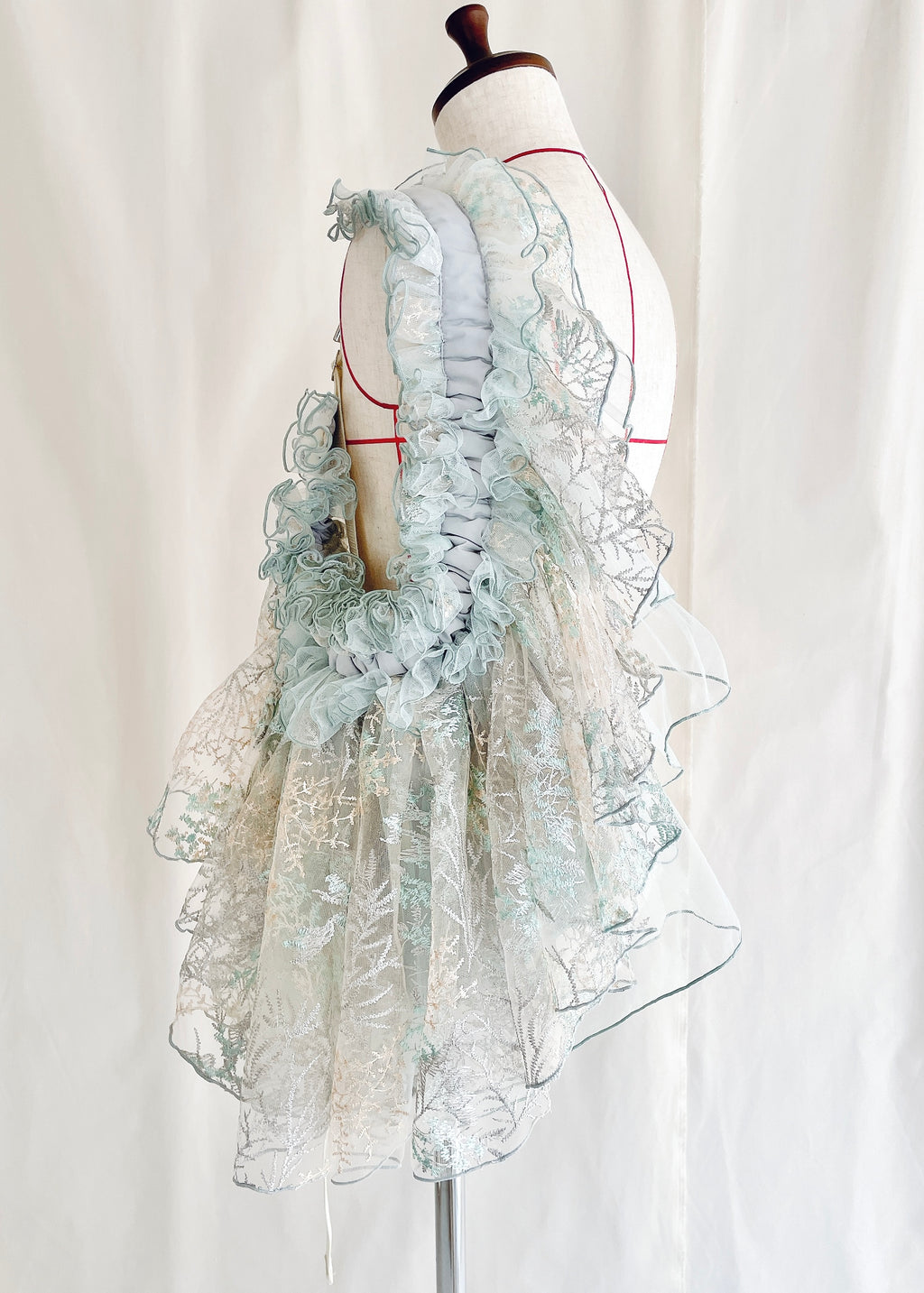 DŌRA GYPSA | Ruffled Hidden Bag - MIST GREEN