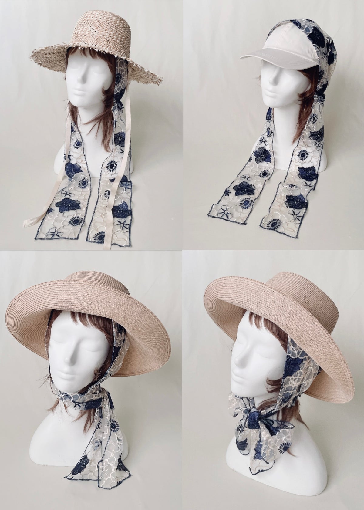 Anemone | Embroidred Lace Veil Hood