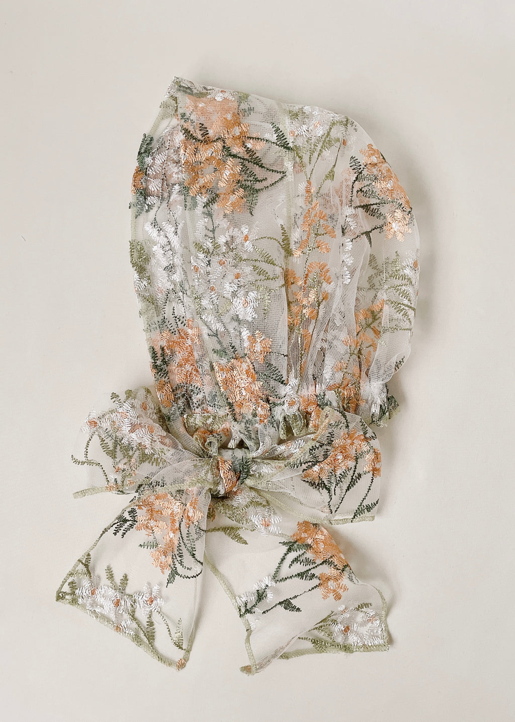 Wild Meadow | Embroidred Lace Veil Hood