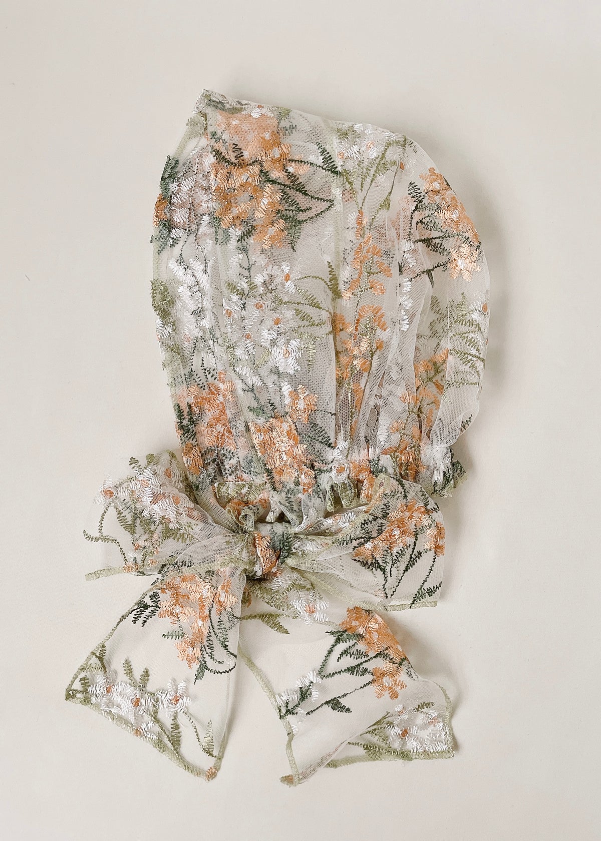 Wild Meadow | Embroidred Lace Veil Hood
