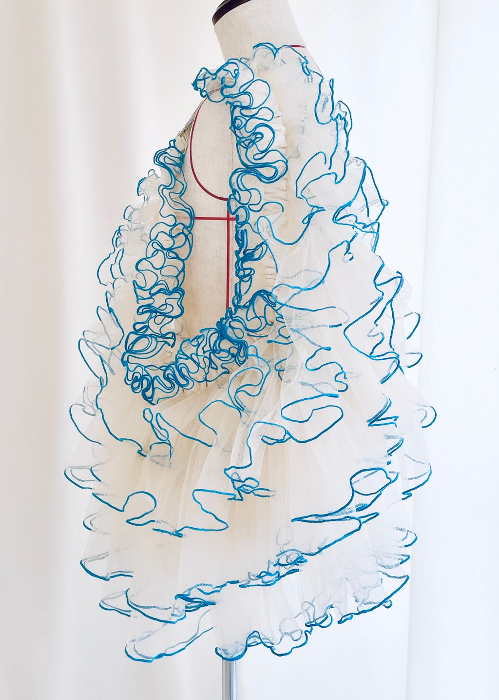 DŌRA TIÉRE | Ruffled Hidden Bag - BLUE LAGOON