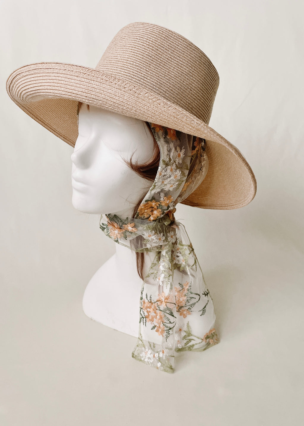 Wild Meadow | Embroidred Lace Veil Hood