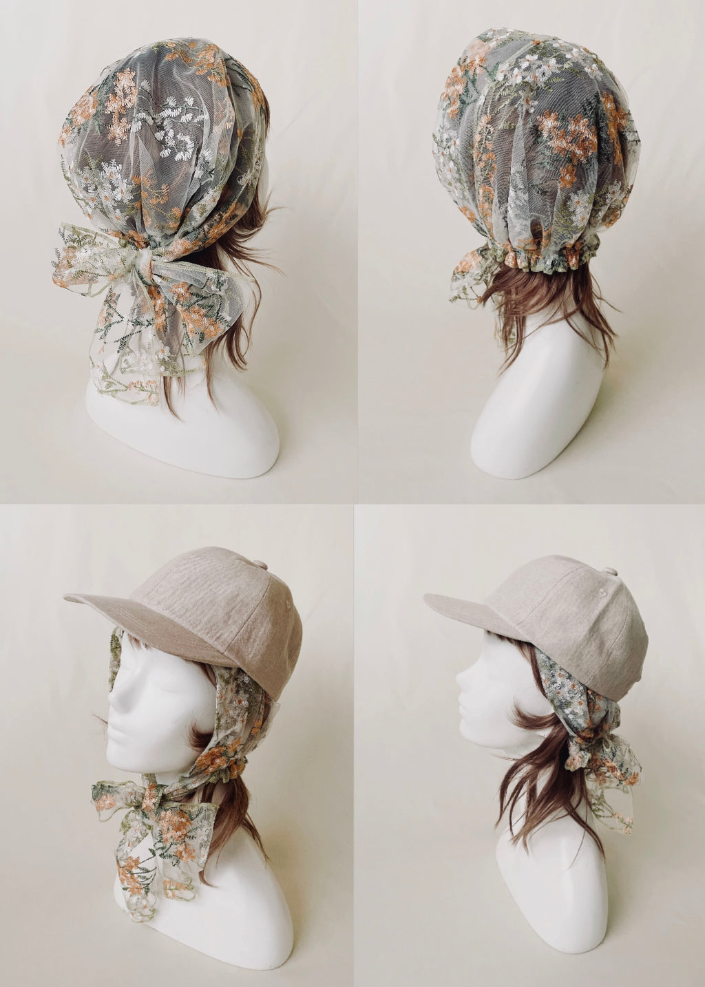 Wild Meadow | Embroidred Lace Veil Hood