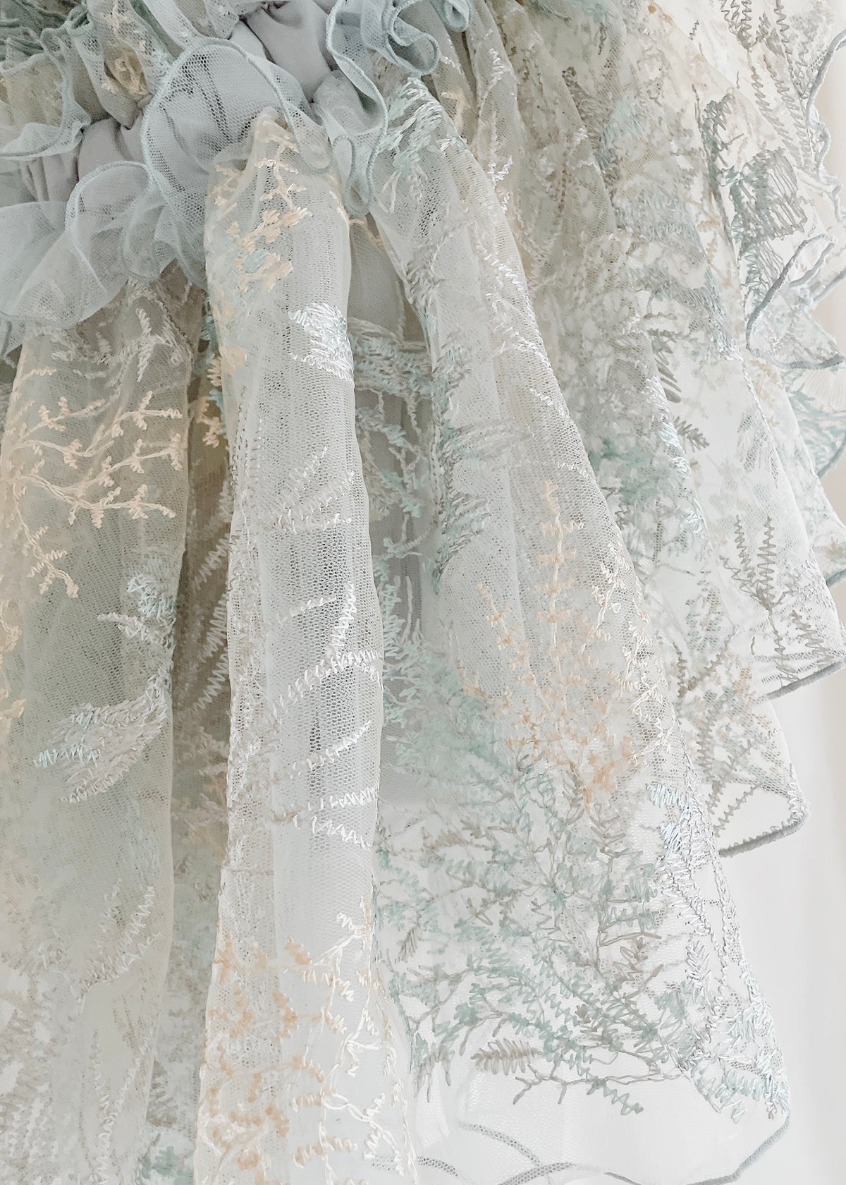 DŌRA GYPSA | Ruffled Hidden Bag - MIST GREEN