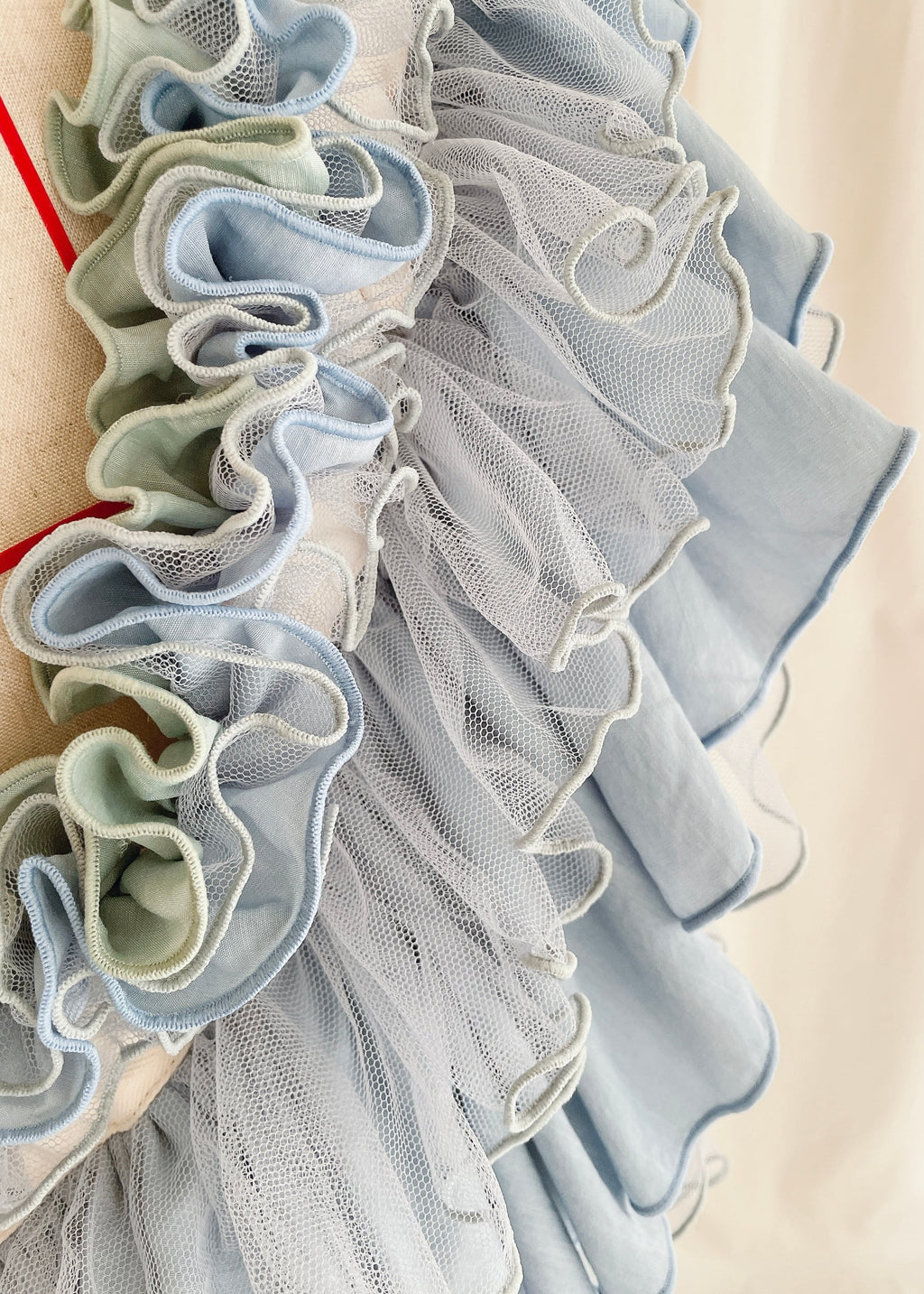 DŌRA MÖRA | Versatile Ruffled Bag - SEA BLUE