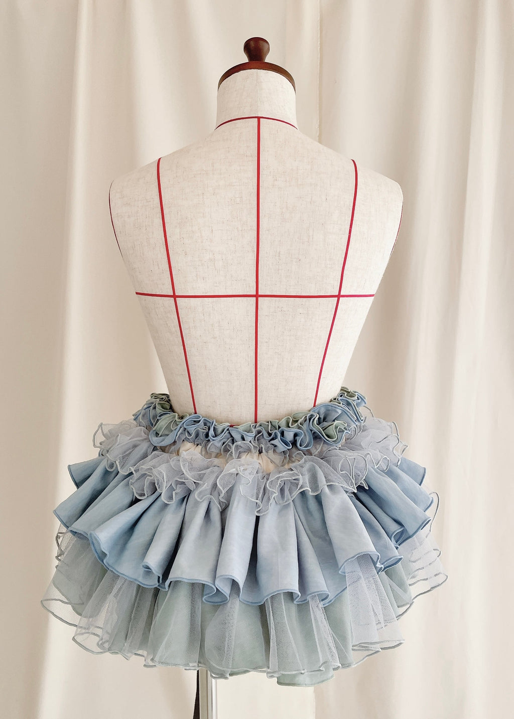 DŌRA MÖRA | Versatile Ruffled Bag - SEA BLUE