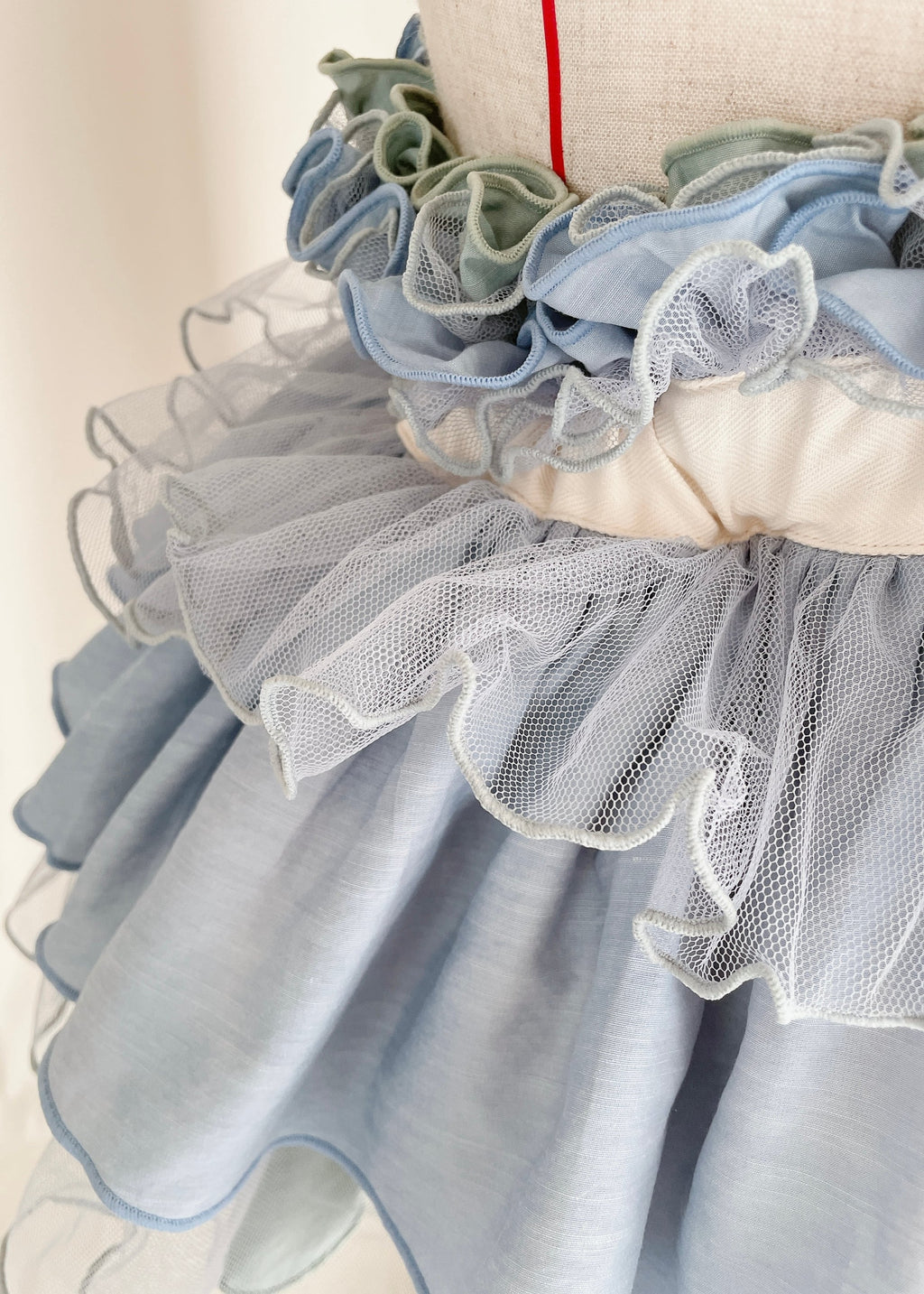 DŌRA MÖRA | Versatile Ruffled Bag - SEA BLUE