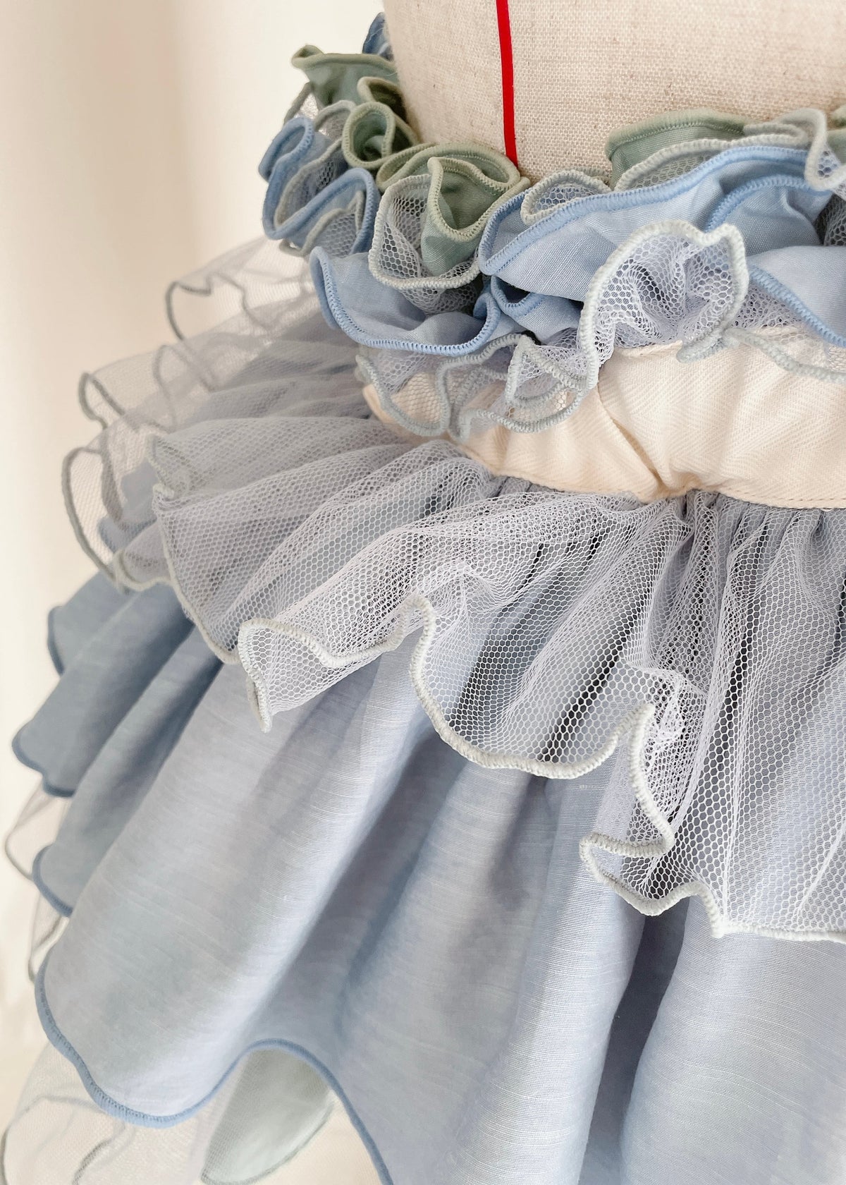 DŌRA MÖRA | Versatile Ruffled Bag - SEA BLUE