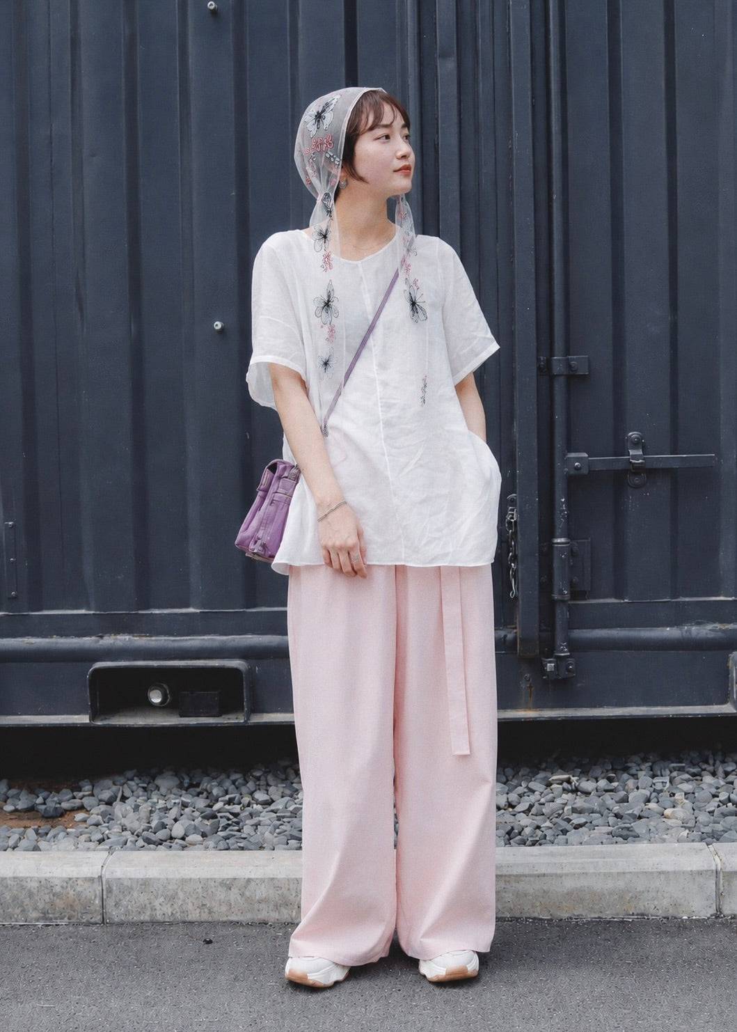 Anemone | Embroidred Lace Veil Hood