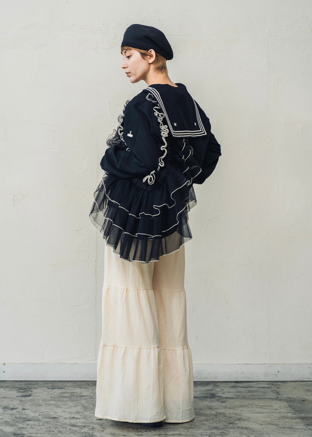 DŌRA TIER Maxi | Ruffled Hidden Bag - MELLOW BLACK