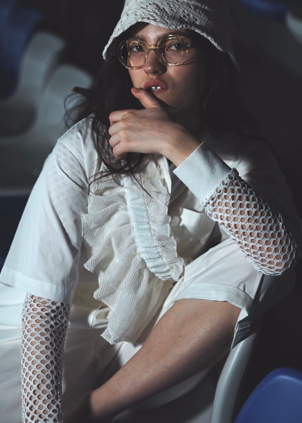 DŌRA LUX | Versatile Ruffled Bag - WHITE