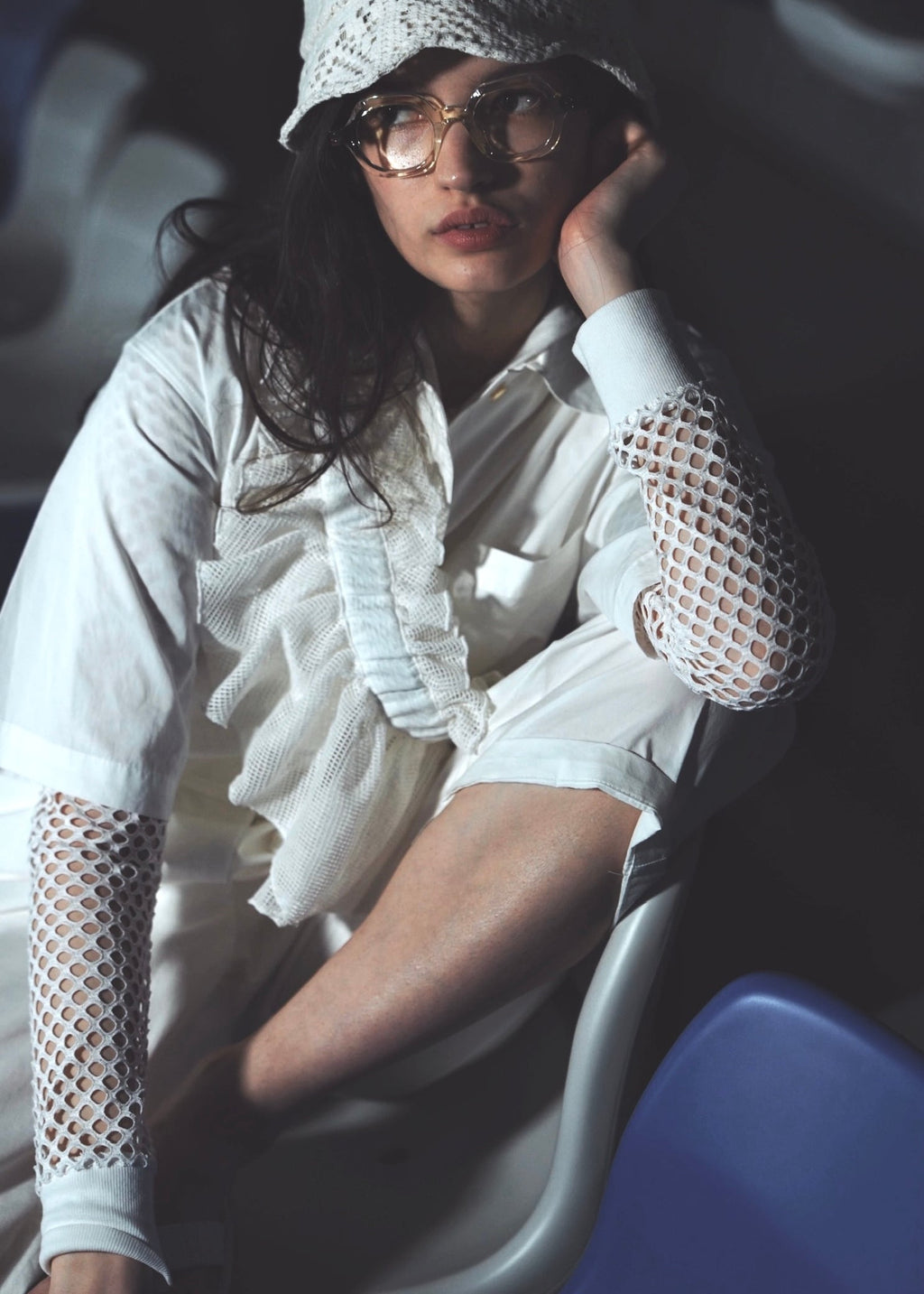 DŌRA LUX | Versatile Ruffled Bag - WHITE